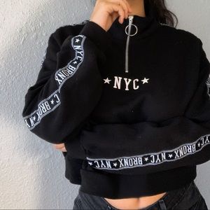 NYC BRONX H&M cropped sweater
